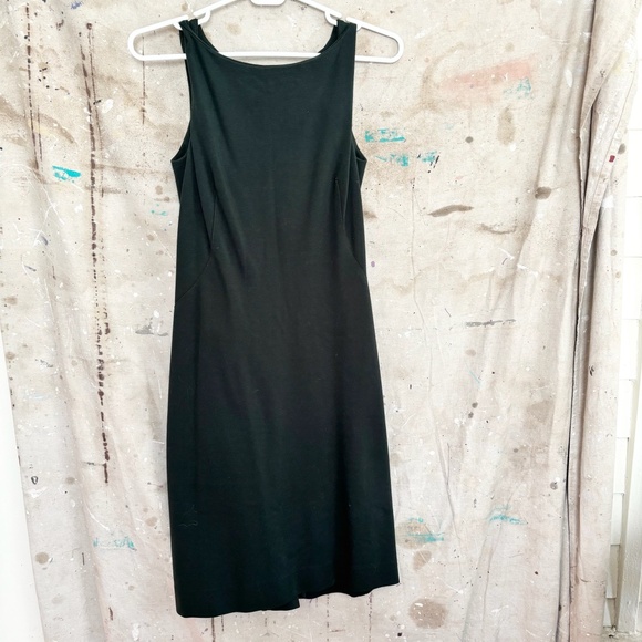 MM Lafleur the Lydia Green Twist Strap Ponte Sheath Dress - Picture 4 of 9